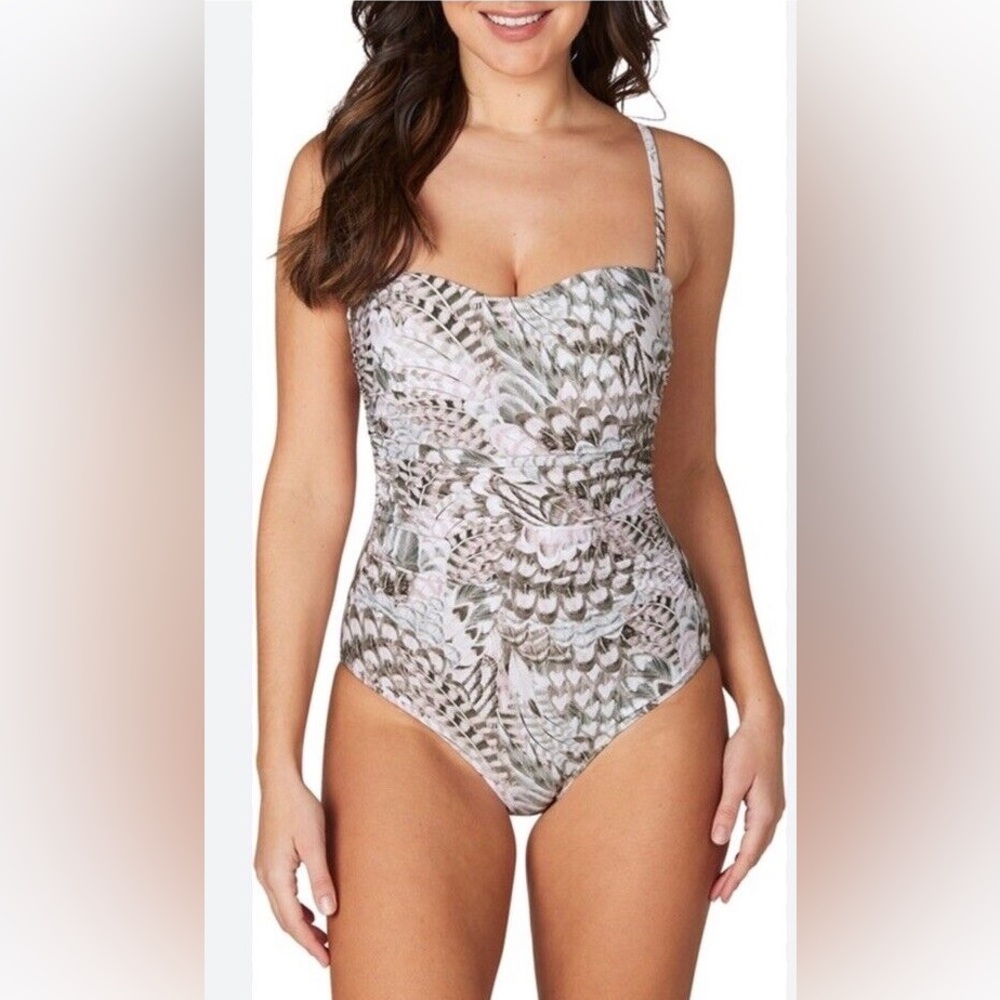 Niptuck Swim Feathered Fantasy Colette One Piece Swimsuit